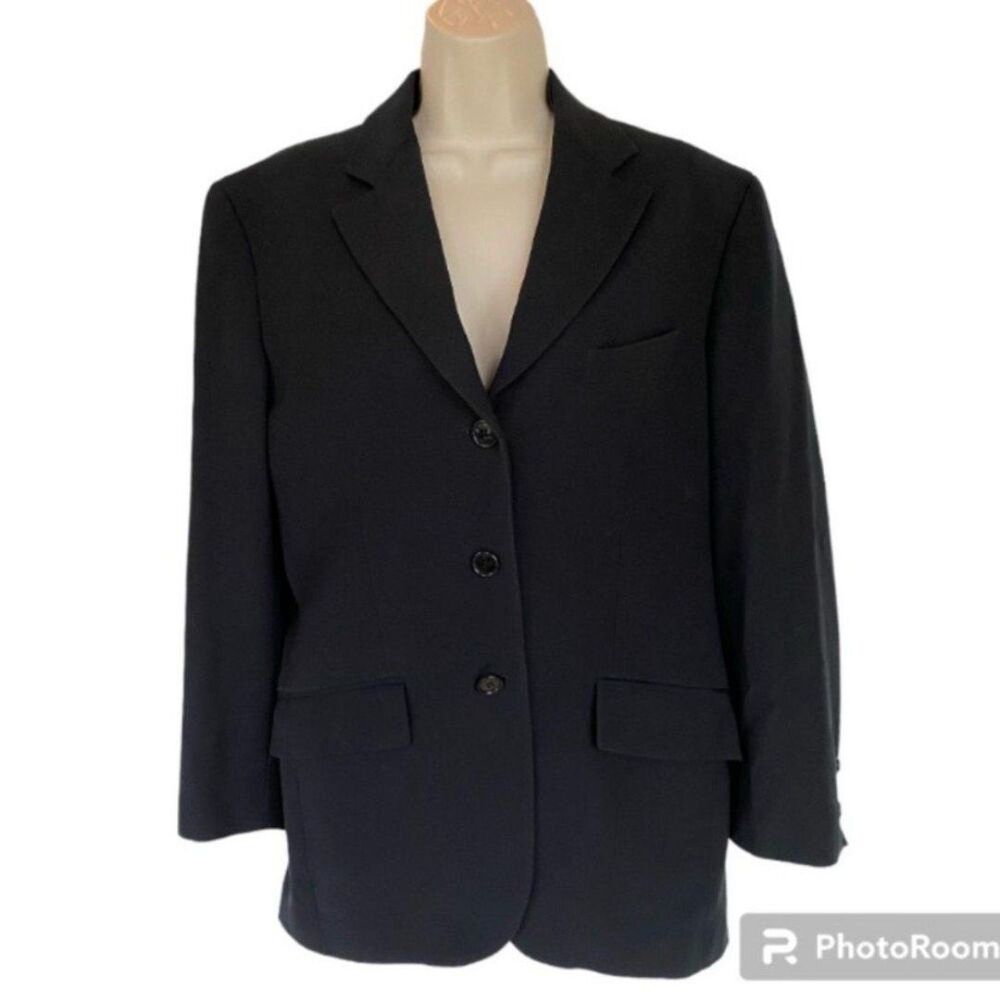 Moschino Cheap & Chic Oversized Navy Wool Blazer Women’s 6 Y2K Designer Jacket